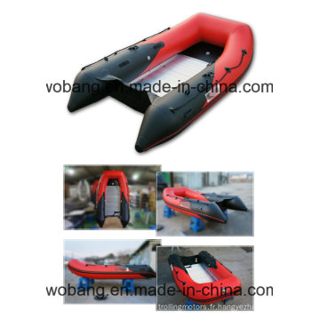 Bateau gonflable ventre PVC/Hypalon avec plancher Aluminium faite à Weihai